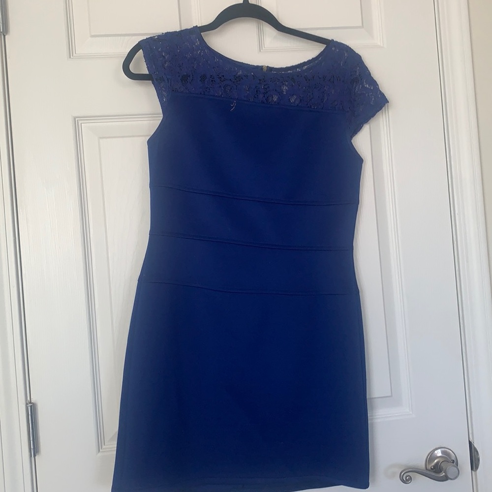 Blue cocktail dress
